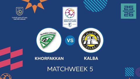 UAE Pro League 2025/26: Khorfakkan vs Kalba UAE Pro League 2025/26: Khorfakkan vs Kalba