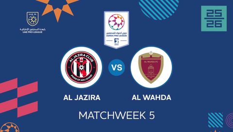 UAE Pro League 2025/26: Al Jazira vs Al Wahda UAE Pro League 2025/26: Al Jazira vs Al Wahda