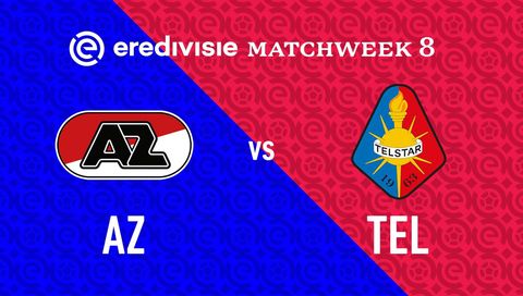 Eredivisie 2025/26: AZ Alkmaar vs Telstar Eredivisie 2025/26: AZ Alkmaar vs Telstar