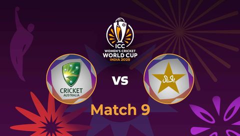 ICC Women's Cricket World Cup 2025: Australia vs Pakistan, 9th Match ICC Women's Cricket World Cup 2025: Australia vs Pakistan, 9th Match