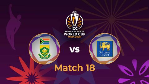 ICC Women's Cricket World Cup 2025: South Africa vs Sri Lanka, 18th Match ICC Women's Cricket World Cup 2025: South Africa vs Sri Lanka, 18th Match