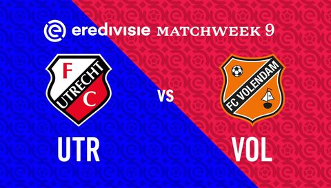 Eredivisie 2025/26: FC Utrecht vs FC Volendam Eredivisie 2025/26: FC Utrecht vs FC Volendam