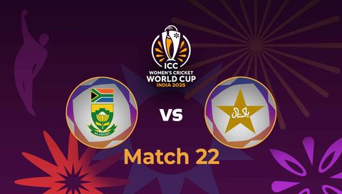 ICC Women's Cricket World Cup 2025: South Africa vs Pakistan, 22nd Match ICC Women's Cricket World Cup 2025: South Africa vs Pakistan, 22nd Match