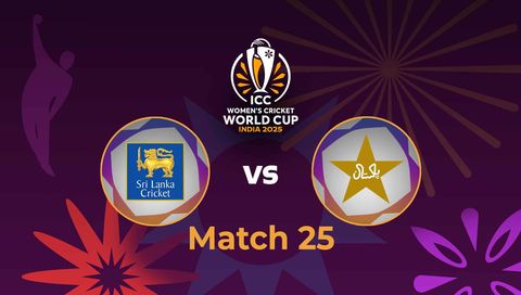 ICC Women's Cricket World Cup 2025: Sri Lanka vs Pakistan, 25th Match ICC Women's Cricket World Cup 2025: Sri Lanka vs Pakistan, 25th Match