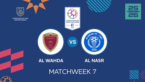 UAE Pro League 2025/26: Al Wahda vs Al Nasr UAE Pro League 2025/26: Al Wahda vs Al Nasr