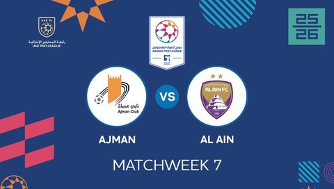 UAE Pro League 2025/26: Ajman vs Al Ain UAE Pro League 2025/26: Ajman vs Al Ain