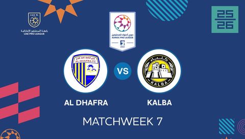 UAE Pro League 2025/26: Al Dhafra vs Kalba UAE Pro League 2025/26: Al Dhafra vs Kalba