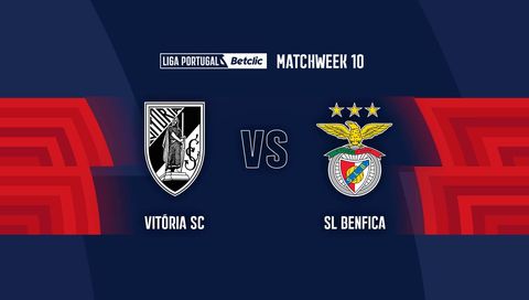 Liga Portugal Betclic 2025/26: Vitória SC vs SL Benfica Liga Portugal Betclic 2025/26: Vitória SC vs SL Benfica
