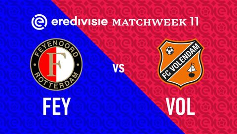Eredivisie 2025/26: Feyenoord vs FC Volendam Eredivisie 2025/26: Feyenoord vs FC Volendam