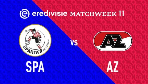 Eredivisie 2025/26: Sparta Rotterdam vs AZ Alkmaar Eredivisie 2025/26: Sparta Rotterdam vs AZ Alkmaar