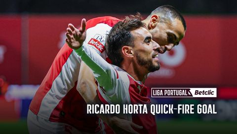 Ricardo Horta wastes no time putting Braga ahead with a quick-fire goal in the opening minutes! Ricardo Horta wastes no time putting Braga ahead with a quick-fire goal in the opening minutes!