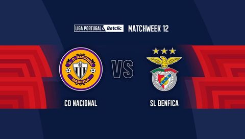 Liga Portugal Betclic 2025/26: CD Nacional vs SL Benfica