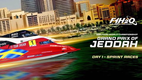 UIM F1H2O World Championship 2025: Grand Prix of Jeddah, Saudi Arabia, Day 1 - Sprint Races