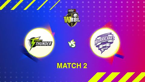 Weber Women's Big Bash League, Season 11: Sydney Thunder vs Hobart Hurricanes