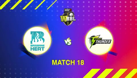 Weber Women's Big Bash League, Season 11: Brisbane Heat vs Sydney Thunder