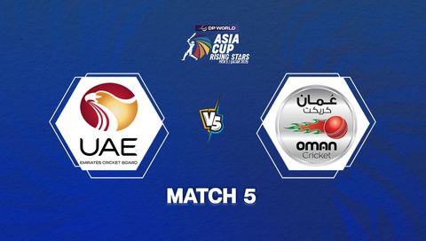 DP World Men's Asia Cup Rising Stars 2025: UAE vs Oman