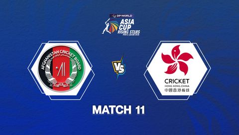 DP World Men's Asia Cup Rising Stars 2025: Afghanistan A vs HK China