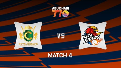 Abu Dhabi T10 2025: Royal Champs vs Vista Riders