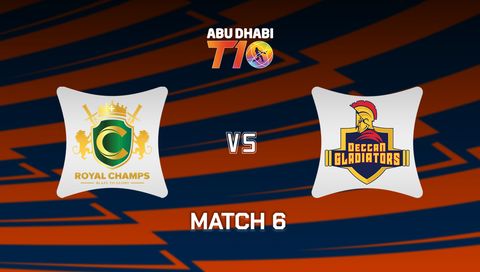 Abu Dhabi T10 2025: Royal Champs vs Deccan Gladiators