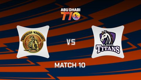 Abu Dhabi T10 2025: Northern Warriors vs Ajman Titans