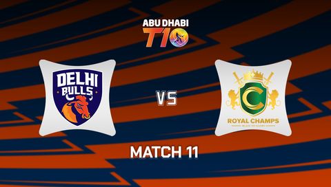 Abu Dhabi T10 2025: Delhi Bulls vs Royal Champs