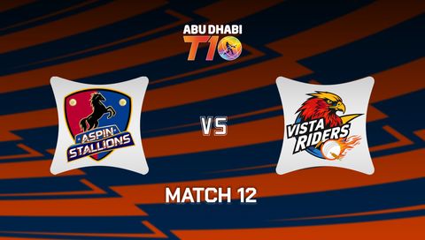 Abu Dhabi T10 2025: Aspin Stallions vs Vista Riders