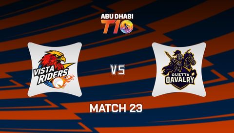 Abu Dhabi T10 2025: Vista Riders vs Quetta Qavalry