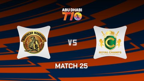 Abu Dhabi T10 2025: Northern Warriors vs Royal Champs