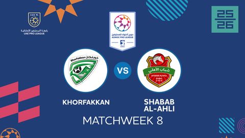 UAE Pro League 2025/26: Khorfakkan vs Shabab Al-Ahli