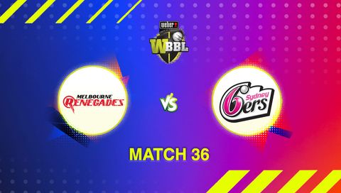 Weber Women's Big Bash League, Season 11: Melbourne Renegades vs Sydney Sixers