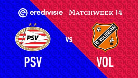 Eredivisie 2025/26: PSV Eindhoven vs FC Volendam
