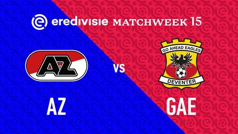 Eredivisie 2025/26: AZ Alkmaar vs Go Ahead Eagles