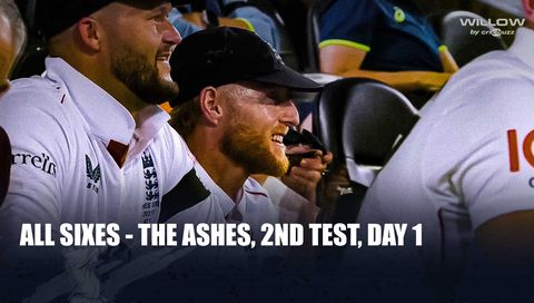 All Sixes | Australia vs England, 2nd Test, Day 1, The Ashes 2025/26 Highlights