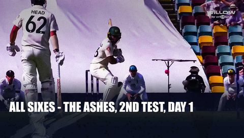 All Sixes | Australia vs England, 2nd Test, Day 2, The Ashes 2025/26 Highlights