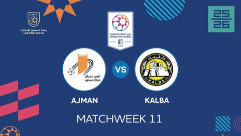 UAE Pro League 2025/26: Ajman vs Kalba