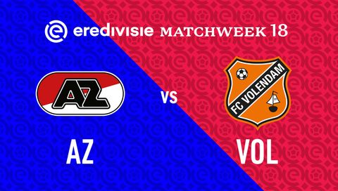 Eredivisie 2025/26: AZ Alkmaar vs FC Volendam