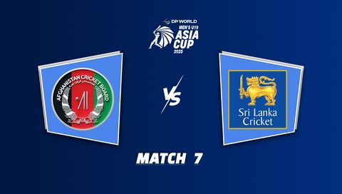 DP World Men's U-19 Asia Cup 2025: Afghanistan vs Sri Lanka