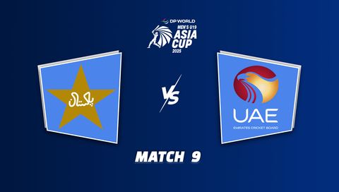 DP World Men's U-19 Asia Cup 2025: Pakistan vs United Arab Emirates