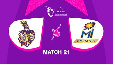 DP World International League T20 2025: Abu Dhabi Knight Riders vs MI Emirates