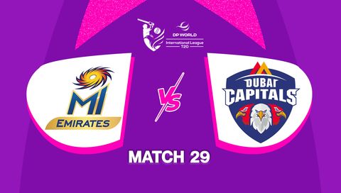 DP World International League T20 2025: MI Emirates vs Dubai Capitals