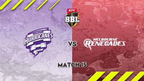 KFC Big Bash League, Season 15: Hobart Hurricanes vs Melbourne Renegades