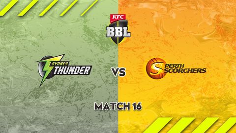 KFC Big Bash League, Season 15: Sydney Thunder vs Perth Scorchers