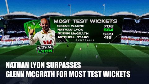 Nathan Lyon Most Wicket | Australia vs England, 3rd Test, Day 2, The Ashes 2025/26 Highlights