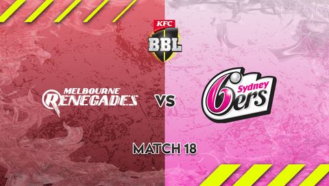 KFC Big Bash League, Season 15: Melbourne Renegades vs Sydney Sixers
