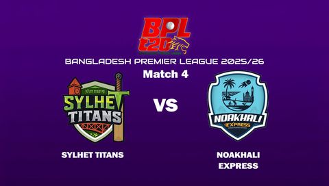 Bangladesh Premier League 2025/26: Sylhet Titans vs Noakhali Express