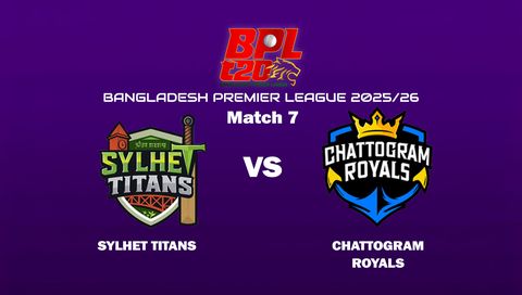Bangladesh Premier League 2025/26: Sylhet Titans vs Chattogram Royals