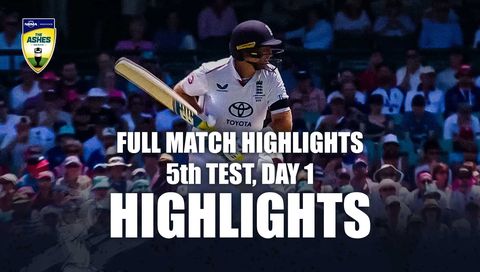 Full Match Highlights | Australia vs England, 5th Test, Day 1, The Ashes 2025/26