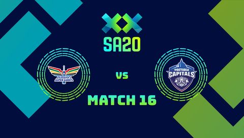 Betway SA20 2026: Durban's Super Giants vs Pretoria Capitals