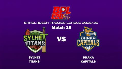 Bangladesh Premier League 2025/26: Sylhet Titans vs Dhaka Capitals
