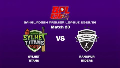 Bangladesh Premier League 2025/26: Sylhet Titans vs Rangpur Riders
